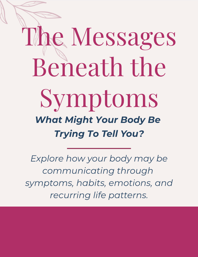 The Messages Beneath the Symptoms free wellness guide cover